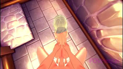 (陷阱)精靈女僕幫你洗臉。